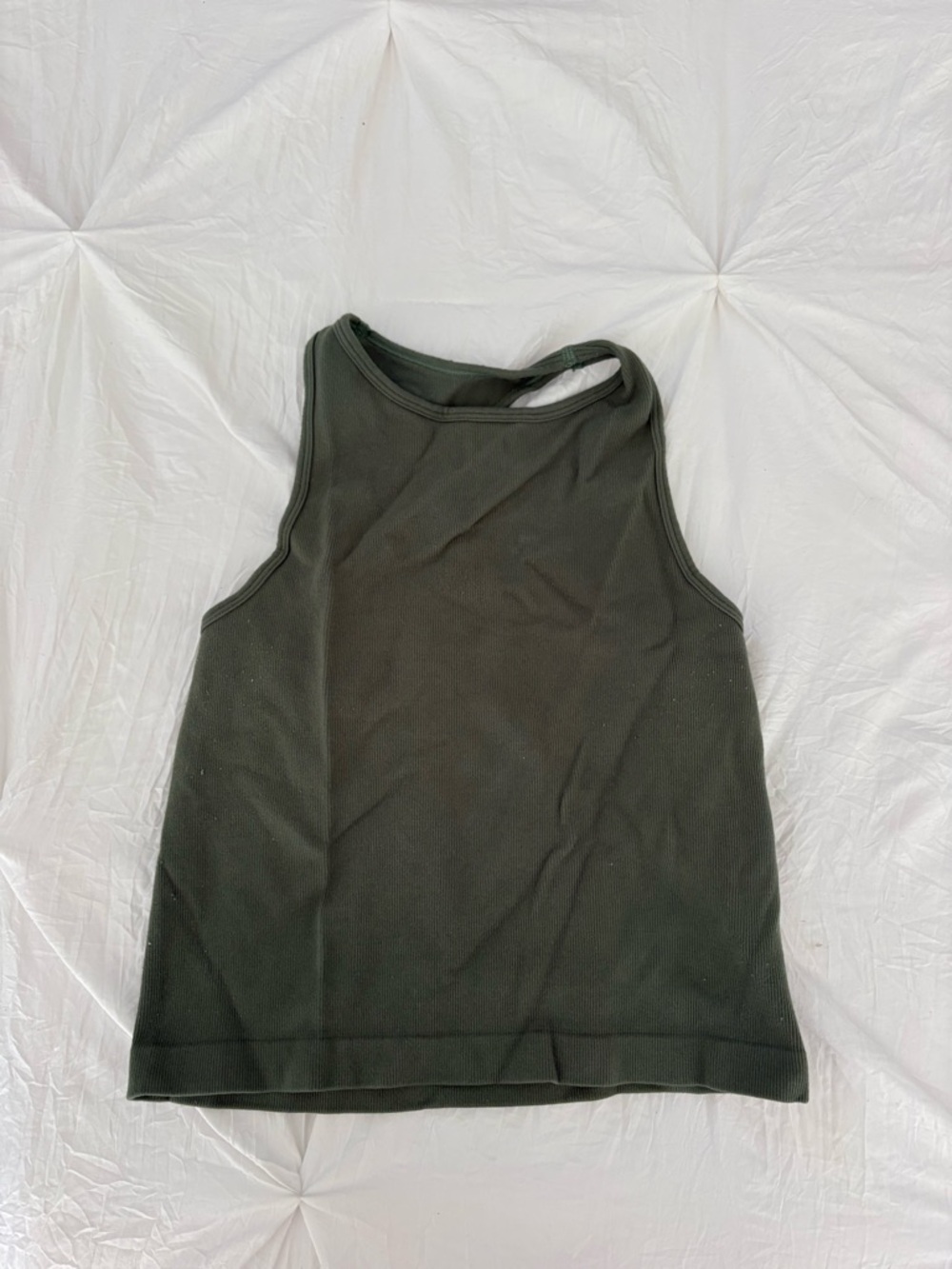 Free People Dark Olive Racerback Tank